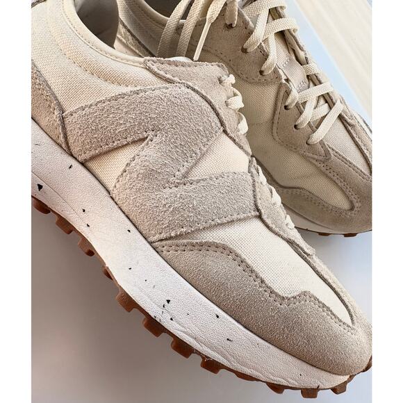 New Balance 327 Shoes Womens Size 9 Turtledove Tan Suede Sneaker WS327SO - Picture 3 of 10